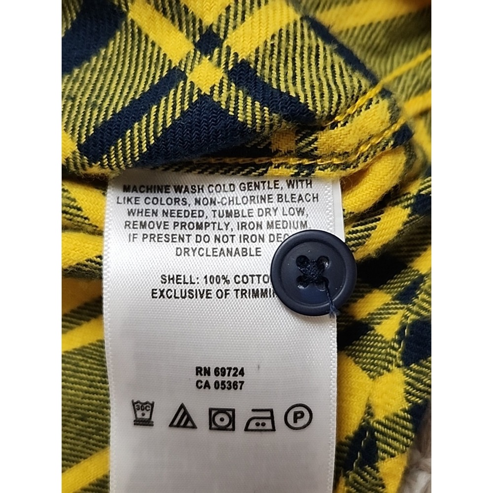 Columbia Michigan Wolverines Flare Gun Cotton Flannel Shirt size Men's‎ Medium - Picture 13 of 15